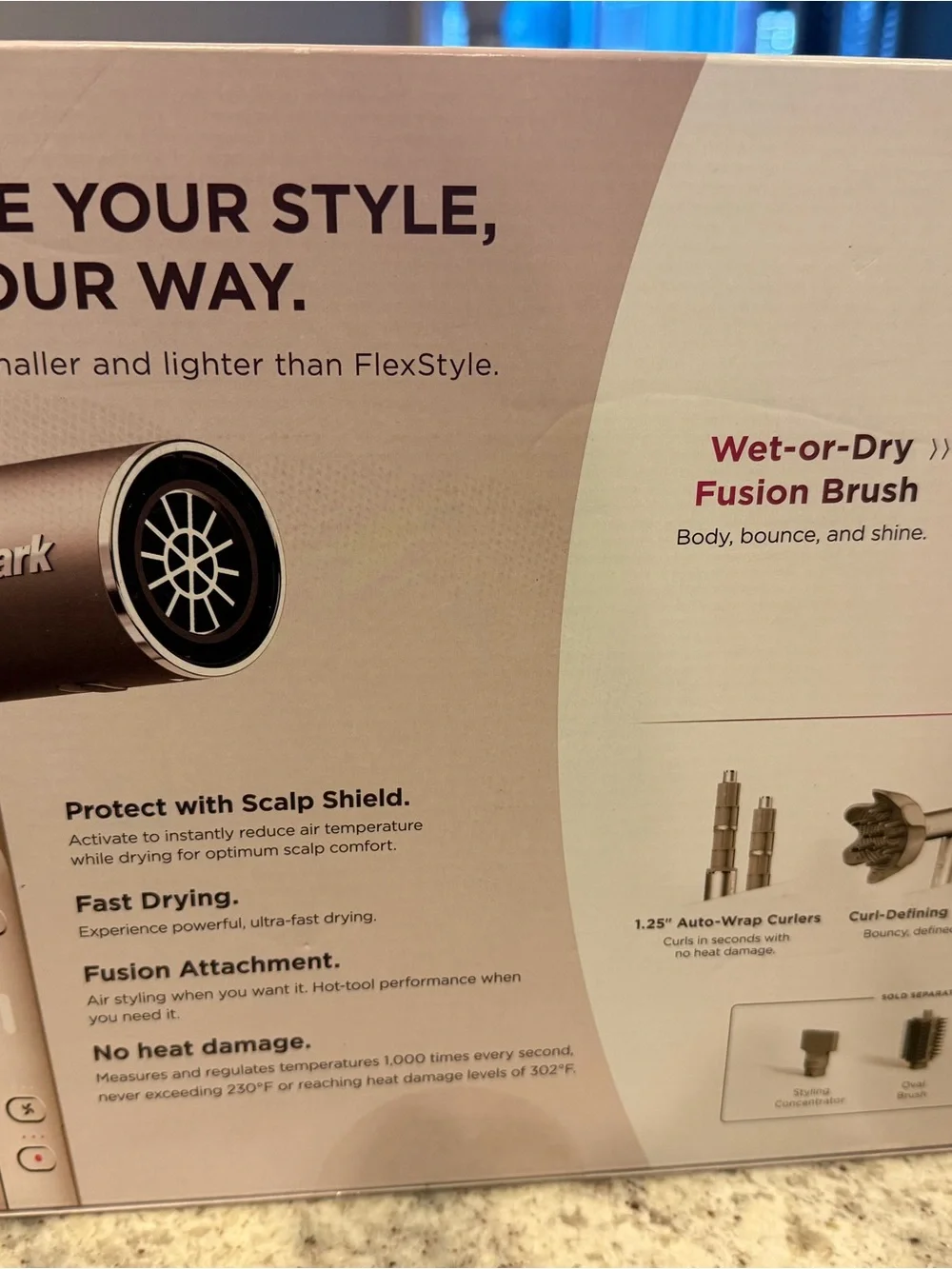 Fusion Gold + Pink 2-in-1 Styling Brush & Dryer